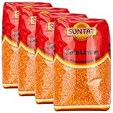 Suntat - Orientalische Rote Linsen aus der Türkei im 4er Set à 1 kg je Packung (4 kg)