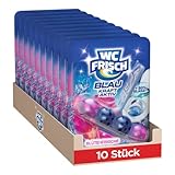 WC Frisch Kraft Aktiv Blauspüler Blüten-Frische (10er Pack), WC-Reiniger mit innovativer Geruchs-Stopp-Formel, Duftsteine für extra Frische und eine sichtbare Reinigung