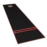 Carpet Mat 170 Black, Dartteppich mit rutschfester Unterseite aus Gummi, Turnier Dartmatte mit offiziellem Abstand zum Dartboard 237cm x 80cm, Schutz für Darts und Boden