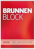 Brunnen 1052728 Briefblock / Schreibblock / Der Brunnen Block (A4, kariert, 50 Blatt, 70 g/m²)