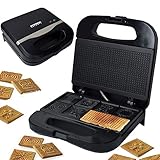 Syntrox Germany ZWE-800 Zimtwaffelautomat Zimtwaffeleisen...