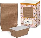 volila Mini Kastenform Kuchen – 8cm x 4cm x 4cm (25er-Pack) Einweg Kastenform Brot – Papier Brotbackform Kasten für Kuchen, Brot und Muffins – Backform Rechteckig zum Backen zu Hause