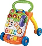 VTech Baby Spiel- und Laufwagen – Lauflernwagen mit regulierbarer Geschwindigkeit, Musik und abnehmbarem Spielboard – Für Kinder von 12-36 Monaten, Klein