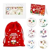 Duftkerzen Set, 6 Stück Christmas Scented Candle +Kordeltasche +Grußkarte, Duftkerzen Geschenkset für Frauen, für Stressabbau, Geburtstag Weihnachten Gift für Familie, Frauen