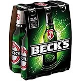 Becks Pils Bier 6er Sixpack Set - 6 x 330ml (4,9% Vol) - inkl. Pfand -[Enthält Sulfite] - Inkl. Pfand MEHRWEG