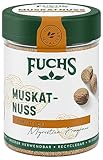 Fuchs Gewürze - Muskatnuss gemahlen - verfeinert Kartoffelgerichte aller Art oder Desserts - natürliche Zutaten - 50 g in wiederverwendbarer, recyclebarer Dose