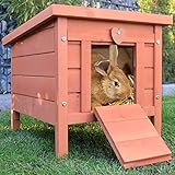 zooprinz großes Kleintierhaus mit klappbarem Dach –...