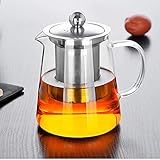 Kreative Teekanne, passend für eine Person, mit hitzebeständigem Edelstahlfilter, perfekt für Tee und Kaffee (450ml)