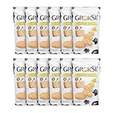 GROKSi! Käse-Snack aus Italien | Käse-Cracker | Protein Snack (Classico, 12x 60 g)