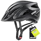 uvex viva 3 - leichter Allround-Helm für Damen und Herren - individuelle Größenanpassung - waschbare Innenausstattung - black matt - 56-62 cm