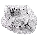 Perückennetz, Perückennetz, Kopfbedeckung, Körper, glattes Haar, Block, Pferdeschwanz, Verpackung, Netzabdeckung Schon Mit Darm (Black, One Size)