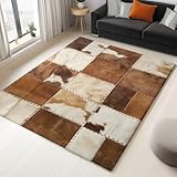 Teppich Carpet Dunkelgelb Design ideal Patchwork- Patchwork-Teppich Wohnzimmer Esszimmer und Außenbereich In- und Outdoor 160 x 230 cm