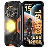 CUBOT Kingkong Power 5 Android 15 Outdoor Handy 15300mAh/33W, MTK G100/16GB+128GB Outdoor Smartphone Ohne Vertrag, 6.88' Baustellenhandy, 136dB Lautsprecher/1200LM Campinglicht/64MP/IP68/Dual 4G/NFC
