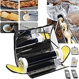 4,5 L AußEnöFen, 120℃- 330℃ Konzentrierender Solarkocher, Multifunktionale Solargrill-Kochwerkzeuge - Kollektorrohrheizung, Zum Grillen Von Fleisch/Toasten Von Brot/Kochen Von Brei