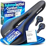 NEXTCOVER® Fahrradsattel - Das Original - mit Memory-Foam 3.0 I maximaler Fahrkomfort I ergonomischer Fahrrad Sattel für Damen & Herren I Fahrradsattel Herren bequem, Sattel Damen bequem weich