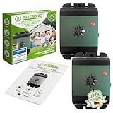 ISOTRONIC Vogelabwehr Ultraschall Vogelvertreiber Vogelschreck | batteriebetrieben + mobil einsetzbar | gegen Vögel auf Balkon Dachrinne Fenster Obstbaum | Testsieger 2er