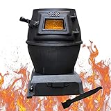 Multifunktionaler Gusseisen-Holzofen zum Kochen und Heizen, ideal für den ländlichen und mehrkraftstofflichen Einsatz