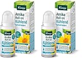 Kneipp Arnika Roll-on Kühlend Massageroller lindert Verspannungen und Schmerzen im Nacken in Schultern, Rücken, Muskeln ideales Entspannungs-Eisgel für Sport und Arbeit Dank Sofort-Kühleffekt - 50ml