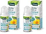 Kneipp Arnika Roll-on Kühlend Massageroller lindert Verspannungen und Schmerzen im Nacken in Schultern, Rücken, Muskeln ideales Entspannungs-Eisgel für Sport und Arbeit Dank Sofort-Kühleffekt - 50ml