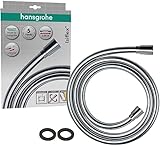 hansgrohe Isiflex - universal Duschschlauch 1,60 m, mit Verdrehschutz, flexibler Brauseschlauch mit Knickschutz, inkl. Dichtungsringe, Chrom