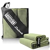 Linlook Microfaser Strandtuch Groß 200x100 - Schnelltrocknend und Kompakt Handtücher Badetuch Sporthandtuch Fitness Handtuch Reisehandtuch für Sport Travel Yoga Camping Beach Gym XXL