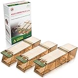 GARDIGO® Mausefalle Lebend 3er Set I Tierfreundliche Lebendfalle für Mäuse I Leicht zu Verwenden I Wiederverwendbare und Hygienische Mäusefalle | Mäuseabwehr, Mäuse vertreiben | Maus, Mouse Trap