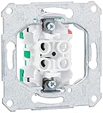 Schneider Electric Elso 111600 Unterputz Universalschalter Aus-Wechselschalter, Einsatz Steckklemme 10A, Unterputz zum Einbau von Schalter und Steckdose, Made in Germany