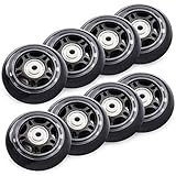 TOBWOLF 8er-Pack 76 mm 84A Inline-Skate-Räder mit...