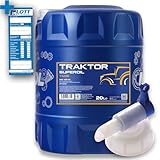 MANNOL 20L Traktor Superoil Motorenöl 15W-40 API SG/CD Motoröl 20 Liter + Auslaufhahn
