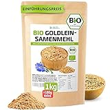 Goldleinsamenmehl Bio 1Kg + 100g extra XXL-Vorteilspack Gold...