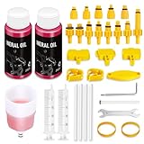 sealantkit Bremsen Entlüftungsset für Shimano,TEKTRO und MAGURA Hydraulische Scheibenbremsen,inklusive 120 ML Mineralbremsflüssigkeit, transparenter Trichter