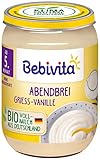 Bebivita Abendbrei Grieß-Vanille, 6er Pack