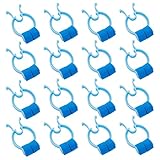 16 Stück Nasenklammern Nasenbluten Clips mit Gepolsterten Kunststoffschaum Nasenstopfenclips Notfall Unfall Hämostatische Nasenklammern Blau
