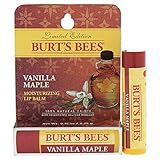 Burts Bees Vanilla Maple feuchtigkeitsspendende Lippenbalsam in Blisterverpackung für Unisex 0,15 oz Lip Balm