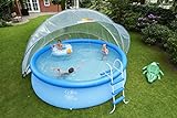 SunnyTent Poolzelt - ø 440/540 / 590/640 cm - Poolkuppel Rund - Warmes & sauberes Badewasser - Keine Energiekosten - Europäische Qualität Pool Zelt - Poolüberdachung Sunny Tent(440 cm)