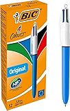 BIC 4 Farben Kugelschreiber Set 4 Colours Original, 12er...