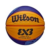 Wilson Unisex-Adult FIBA 3x3 Game Basketball, Blau/Gelb, 6