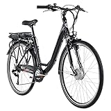 Adore Alu E-Citybike 28'' Valencia Schwarz 250W Li-Ion 36V/13 Ah/468 Wh 7 Gänge