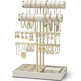 Vlando Schmuck Organizer 4 Etagen Schmuckständer Gold...