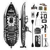 Spatium Pedalangel-Kajak, 360° drehbarer Sitz, extra breiter Sitz, für Erwachsene, geeignet für Flüsse, Ozeane, Seen, Fischknochen-Modell