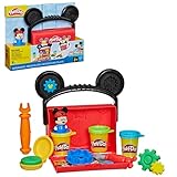 Play-Doh Disney Junior Knet-Werkstatt für unterwegs Micky Maus Spielset, zum Kneten und Spielen für Kinder ab 2 Jahren