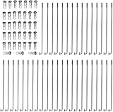 SZKKQKJ Fahrrad Speichen, 38 Stück Mountainbike Spoke Mit Speichen Nippel(Silber), 258-283 mm