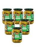 East-Euro fermentierte geschnittene Gurke 6er Pack im Glas x 670g | Hergestellt nach der traditionellen Beizmethode | Saure Gurken 6 x 670 g/390 g