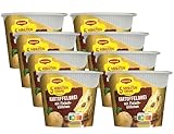 MAGGI 5 Minuten Terrine Kartoffelbrei: Fleischklößchen, leckeres Fertiggericht mit Rindfleisch, Instant Kartoffel-Püree, Kartoffel-Snack, 8er Pack (8 x 46g)