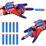 JIASHA 2 Set Launcher Handschuh, Kids Spider Hero Handschuhe Spider Launcher Handschuhe Launcher Handschuh Spielzeug Held Launcher Spiderman Handschuhe Requisiten Geschenk für Kinder Fans (B)