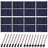 Mini Solarpanel 1.5V 0.65W 60X80mm 8Stk Mikro-Solar-Panel-Zellen Sonnenkollektor für Sonnenenergie, Heimwerken, DIY, Wissenschaft Projekte - Spielzeug - Akku-Ladegerät