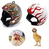 2 Stück Haustierschutzhelm,Haustierhelm Entzückender,Entzückender Helm,Haustier-Huhn-Hut,Hühnerhelm Kopfbedeckung,Zum Schutz Der Köpfe Von Vögeln, Enten Und Hühnern,und Anderes Geflüge Kopfschutz