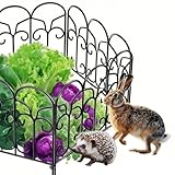 Amagabeli Garden Home Dekorative Beetzaun Metall Gartenzaun 46x230cm 5 Stück Zaun Teichzaun mit Zaunelementen Gartenzäune Bei Dekorative Freigehege Teich Zaun Garten Faltdraht Zäune