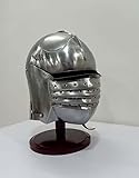 Nautical Replica Hub Mittelalterlicher Ritterhelm für Herren, Einheitsgröße, tragbar, für Erwachsene, mittelalterliche Kostüme mit Ständer
