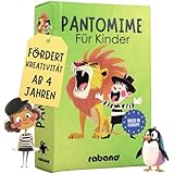 Rabano Art Pantomime für Kinder I Lernspiel & Geschenk für Mädchen und Junge I Spiele ab 4, 5, 6, 7, 8, 9 Jahre I Ostergeschenke Kinder I Outdoor Spiel